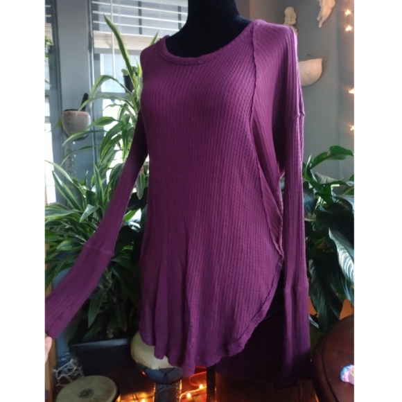 Free People Tops - Free People Waffle Knit Thermal